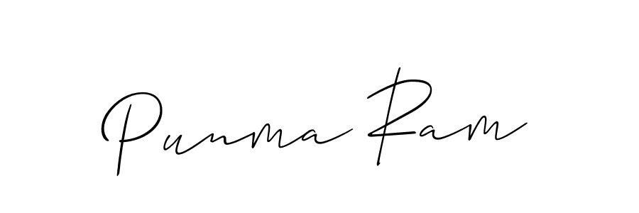 Allison_Script is a professional signature style that is perfect for those who want to add a touch of class to their signature. It is also a great choice for those who want to make their signature more unique. Get Punma Ram name to fancy signature for free. Punma Ram signature style 2 images and pictures png