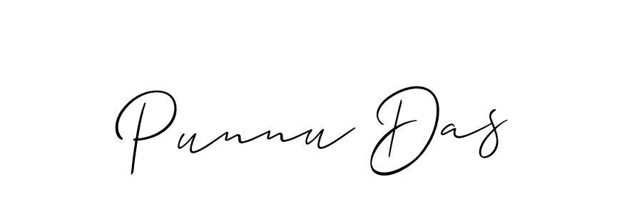 Also we have Punnu Das name is the best signature style. Create professional handwritten signature collection using Allison_Script autograph style. Punnu Das signature style 2 images and pictures png