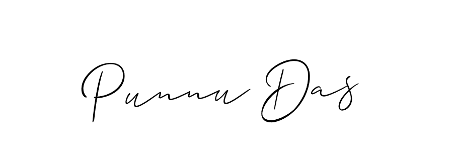 Best and Professional Signature Style for Punnu Das. Allison_Script Best Signature Style Collection. Punnu Das signature style 2 images and pictures png