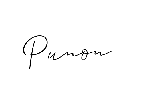 Make a beautiful signature design for name Punon. Use this online signature maker to create a handwritten signature for free. Punon signature style 2 images and pictures png