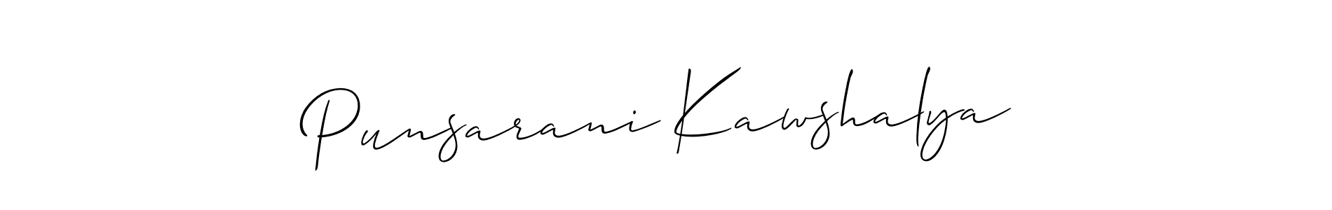 Make a beautiful signature design for name Punsarani Kawshalya. Use this online signature maker to create a handwritten signature for free. Punsarani Kawshalya signature style 2 images and pictures png