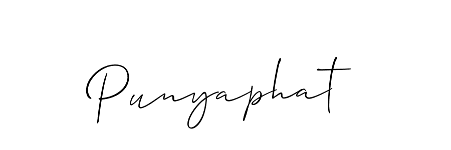 Best and Professional Signature Style for Punyaphat. Allison_Script Best Signature Style Collection. Punyaphat signature style 2 images and pictures png