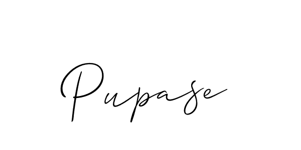 Create a beautiful signature design for name Pupase. With this signature (Allison_Script) fonts, you can make a handwritten signature for free. Pupase signature style 2 images and pictures png