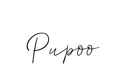 Also You can easily find your signature by using the search form. We will create Pupoo name handwritten signature images for you free of cost using Allison_Script sign style. Pupoo signature style 2 images and pictures png