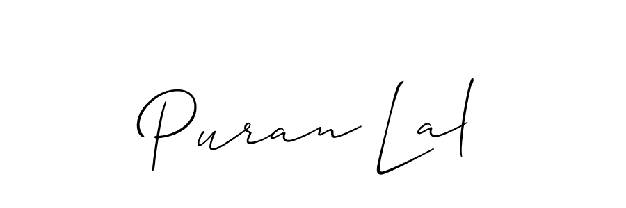 How to Draw Puran Lal signature style? Allison_Script is a latest design signature styles for name Puran Lal. Puran Lal signature style 2 images and pictures png