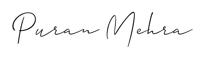 Make a beautiful signature design for name Puran Mehra. Use this online signature maker to create a handwritten signature for free. Puran Mehra signature style 2 images and pictures png