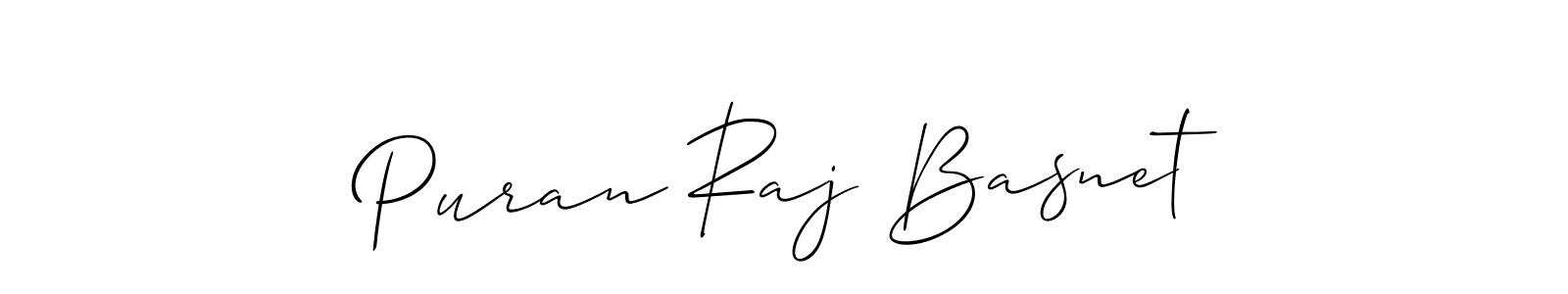 Puran Raj Basnet stylish signature style. Best Handwritten Sign (Allison_Script) for my name. Handwritten Signature Collection Ideas for my name Puran Raj Basnet. Puran Raj Basnet signature style 2 images and pictures png