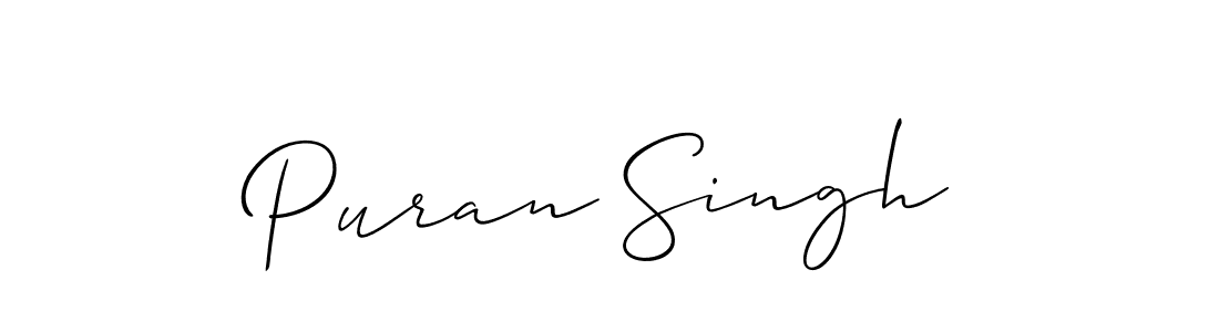 The best way (Allison_Script) to make a short signature is to pick only two or three words in your name. The name Puran Singh include a total of six letters. For converting this name. Puran Singh signature style 2 images and pictures png