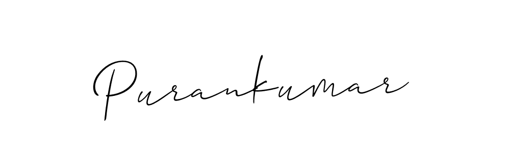 Similarly Allison_Script is the best handwritten signature design. Signature creator online .You can use it as an online autograph creator for name Purankumar. Purankumar signature style 2 images and pictures png