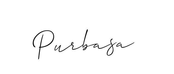 Also we have Purbasa name is the best signature style. Create professional handwritten signature collection using Allison_Script autograph style. Purbasa signature style 2 images and pictures png