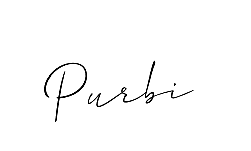 How to make Purbi name signature. Use Allison_Script style for creating short signs online. This is the latest handwritten sign. Purbi signature style 2 images and pictures png