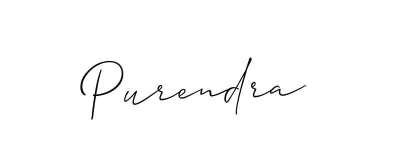 You should practise on your own different ways (Allison_Script) to write your name (Purendra) in signature. don't let someone else do it for you. Purendra signature style 2 images and pictures png