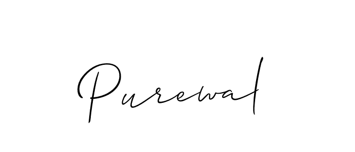 You should practise on your own different ways (Allison_Script) to write your name (Purewal) in signature. don't let someone else do it for you. Purewal signature style 2 images and pictures png