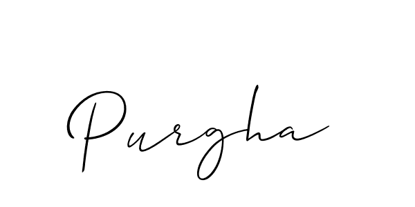 Make a beautiful signature design for name Purgha. Use this online signature maker to create a handwritten signature for free. Purgha signature style 2 images and pictures png