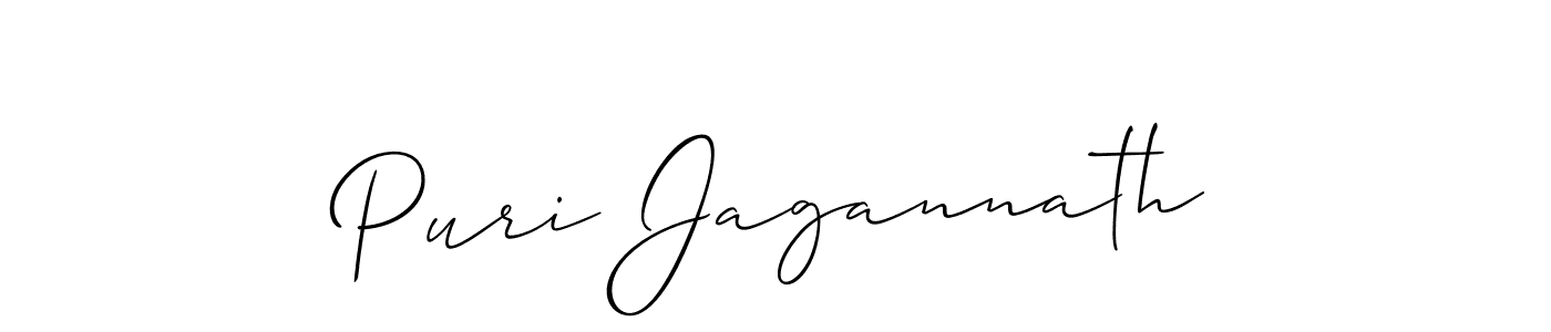 Use a signature maker to create a handwritten signature online. With this signature software, you can design (Allison_Script) your own signature for name Puri Jagannath. Puri Jagannath signature style 2 images and pictures png