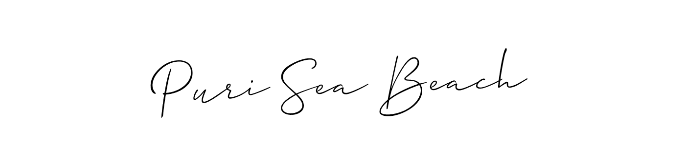 Use a signature maker to create a handwritten signature online. With this signature software, you can design (Allison_Script) your own signature for name Puri Sea Beach. Puri Sea Beach signature style 2 images and pictures png