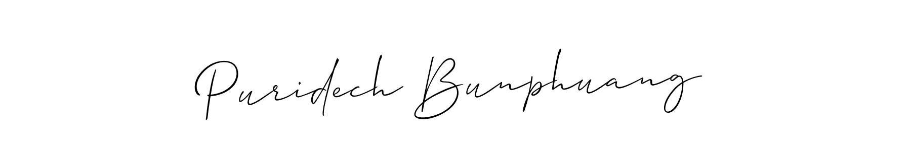 Make a short Puridech Bunphuang signature style. Manage your documents anywhere anytime using Allison_Script. Create and add eSignatures, submit forms, share and send files easily. Puridech Bunphuang signature style 2 images and pictures png