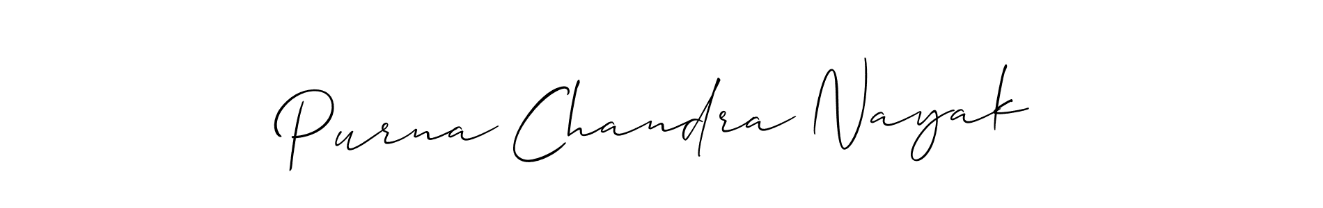 Similarly Allison_Script is the best handwritten signature design. Signature creator online .You can use it as an online autograph creator for name Purna Chandra Nayak. Purna Chandra Nayak signature style 2 images and pictures png