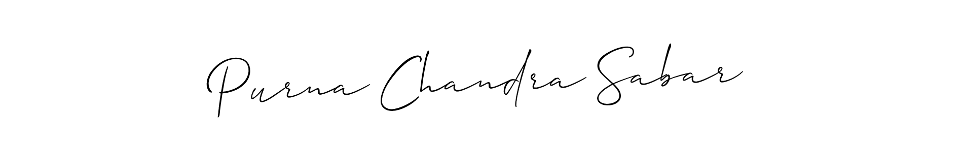 Once you've used our free online signature maker to create your best signature Allison_Script style, it's time to enjoy all of the benefits that Purna Chandra Sabar name signing documents. Purna Chandra Sabar signature style 2 images and pictures png
