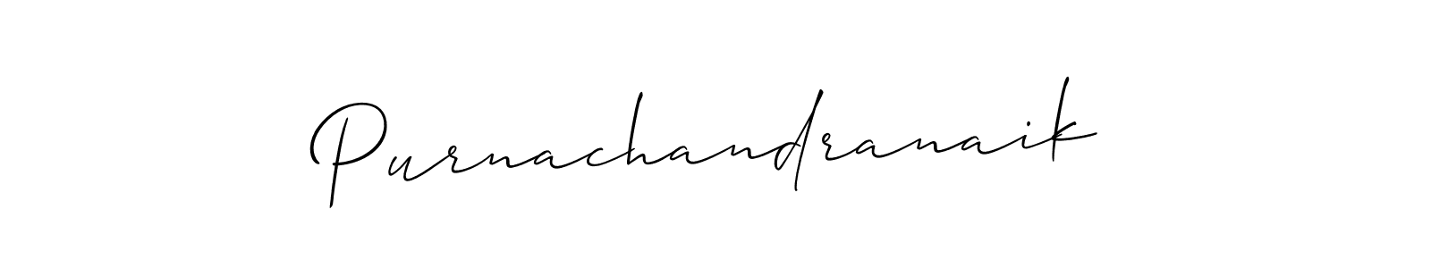 How to make Purnachandranaik signature? Allison_Script is a professional autograph style. Create handwritten signature for Purnachandranaik name. Purnachandranaik signature style 2 images and pictures png