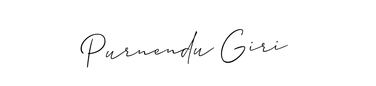 It looks lik you need a new signature style for name Purnendu Giri. Design unique handwritten (Allison_Script) signature with our free signature maker in just a few clicks. Purnendu Giri signature style 2 images and pictures png