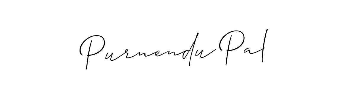 How to make Purnendu Pal signature? Allison_Script is a professional autograph style. Create handwritten signature for Purnendu Pal name. Purnendu Pal signature style 2 images and pictures png