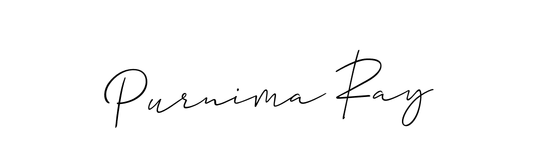 Purnima Ray stylish signature style. Best Handwritten Sign (Allison_Script) for my name. Handwritten Signature Collection Ideas for my name Purnima Ray. Purnima Ray signature style 2 images and pictures png