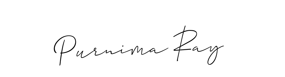 Create a beautiful signature design for name Purnima Ray. With this signature (Allison_Script) fonts, you can make a handwritten signature for free. Purnima Ray signature style 2 images and pictures png