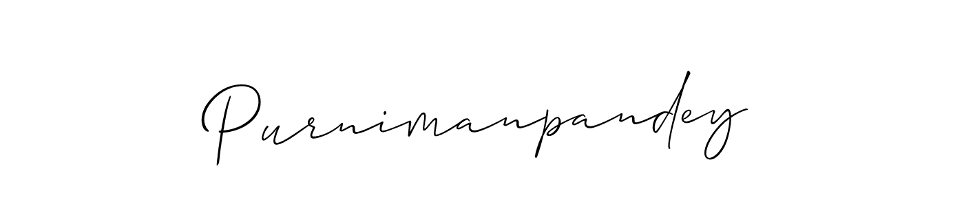You should practise on your own different ways (Allison_Script) to write your name (Purnimanpandey) in signature. don't let someone else do it for you. Purnimanpandey signature style 2 images and pictures png