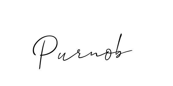 Allison_Script is a professional signature style that is perfect for those who want to add a touch of class to their signature. It is also a great choice for those who want to make their signature more unique. Get Purnob name to fancy signature for free. Purnob signature style 2 images and pictures png