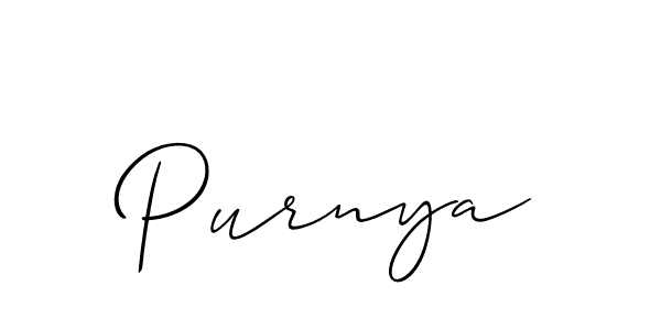 You should practise on your own different ways (Allison_Script) to write your name (Purnya) in signature. don't let someone else do it for you. Purnya signature style 2 images and pictures png