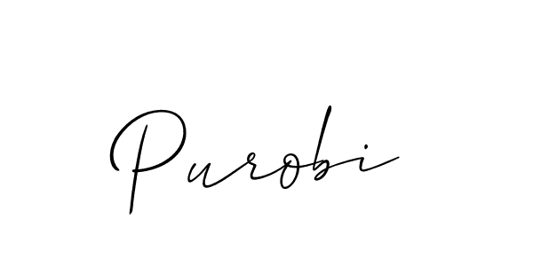 Similarly Allison_Script is the best handwritten signature design. Signature creator online .You can use it as an online autograph creator for name Purobi. Purobi signature style 2 images and pictures png