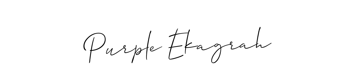 The best way (Allison_Script) to make a short signature is to pick only two or three words in your name. The name Purple Ekagrah include a total of six letters. For converting this name. Purple Ekagrah signature style 2 images and pictures png