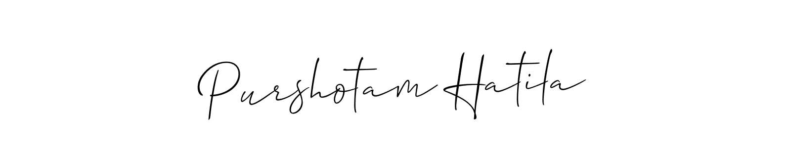 Use a signature maker to create a handwritten signature online. With this signature software, you can design (Allison_Script) your own signature for name Purshotam Hatila. Purshotam Hatila signature style 2 images and pictures png