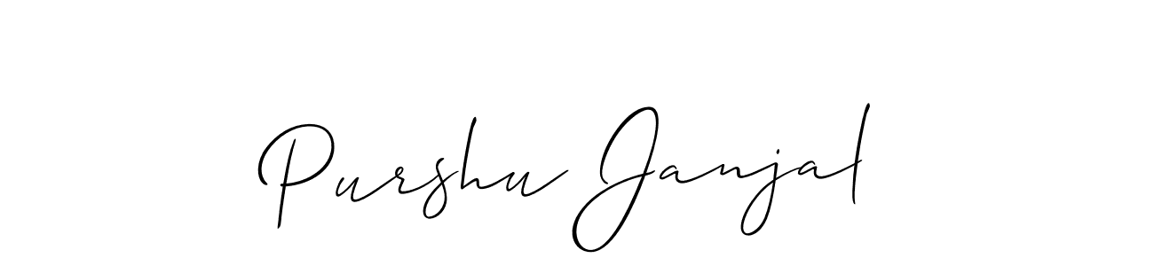 Purshu Janjal stylish signature style. Best Handwritten Sign (Allison_Script) for my name. Handwritten Signature Collection Ideas for my name Purshu Janjal. Purshu Janjal signature style 2 images and pictures png