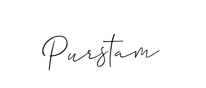 Best and Professional Signature Style for Purstam. Allison_Script Best Signature Style Collection. Purstam signature style 2 images and pictures png