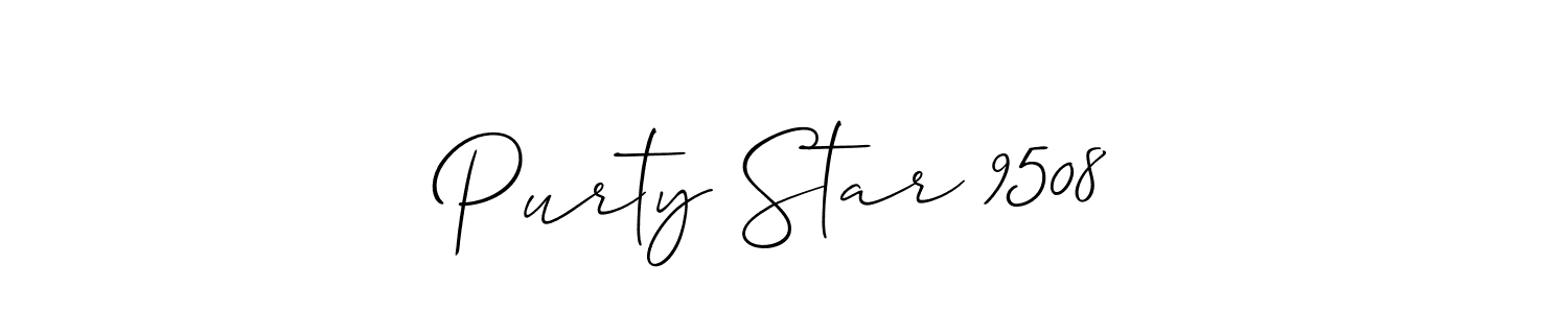 Also we have Purty Star 9508 name is the best signature style. Create professional handwritten signature collection using Allison_Script autograph style. Purty Star 9508 signature style 2 images and pictures png