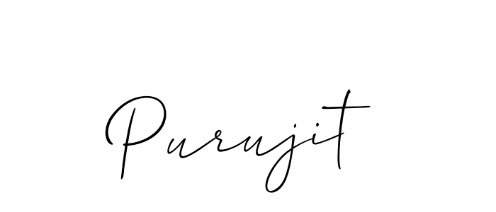 Best and Professional Signature Style for Purujit. Allison_Script Best Signature Style Collection. Purujit signature style 2 images and pictures png