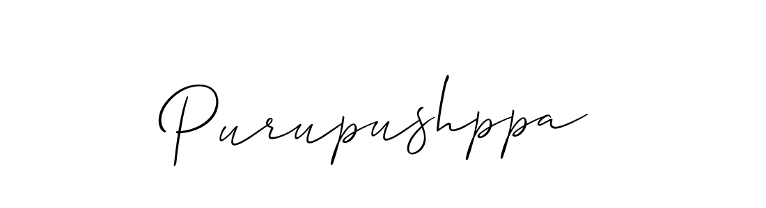 Make a beautiful signature design for name Purupushppa. With this signature (Allison_Script) style, you can create a handwritten signature for free. Purupushppa signature style 2 images and pictures png