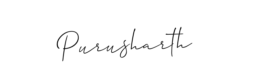 Purusharth stylish signature style. Best Handwritten Sign (Allison_Script) for my name. Handwritten Signature Collection Ideas for my name Purusharth. Purusharth signature style 2 images and pictures png