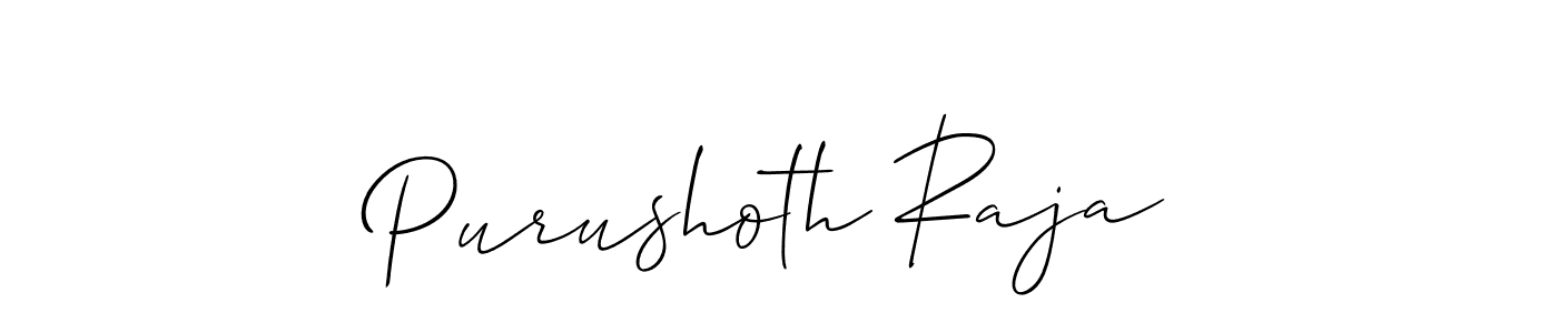 Also we have Purushoth Raja name is the best signature style. Create professional handwritten signature collection using Allison_Script autograph style. Purushoth Raja signature style 2 images and pictures png