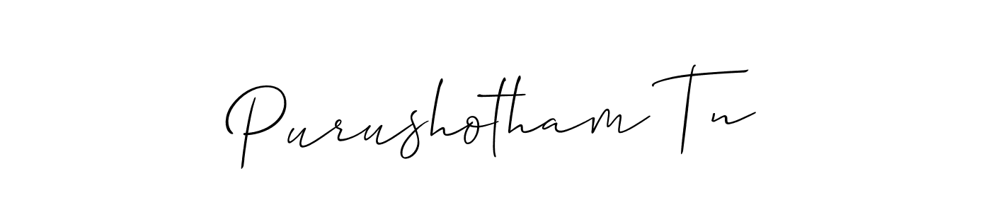 Also we have Purushotham Tn name is the best signature style. Create professional handwritten signature collection using Allison_Script autograph style. Purushotham Tn signature style 2 images and pictures png