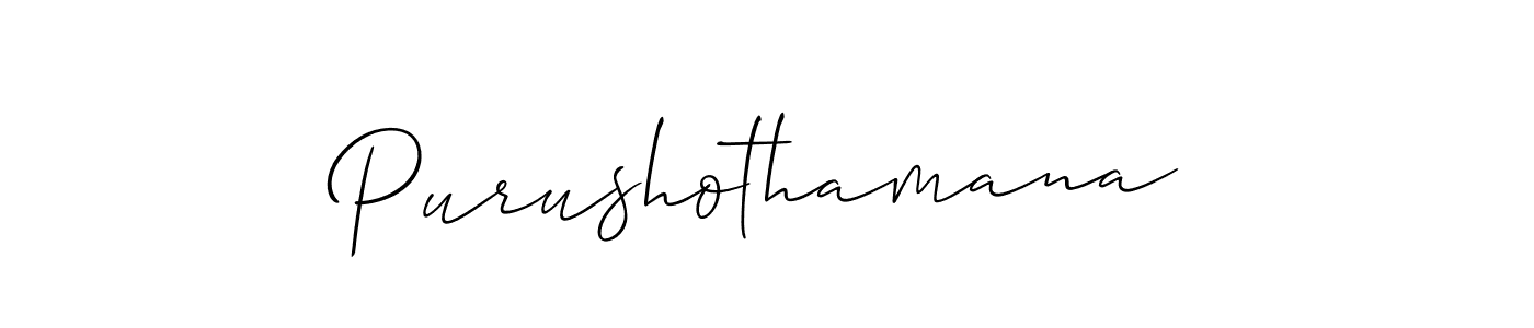It looks lik you need a new signature style for name Purushothamana. Design unique handwritten (Allison_Script) signature with our free signature maker in just a few clicks. Purushothamana signature style 2 images and pictures png