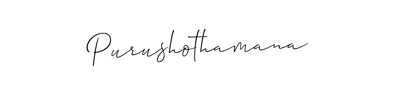 It looks lik you need a new signature style for name Purushothamana. Design unique handwritten (Allison_Script) signature with our free signature maker in just a few clicks. Purushothamana signature style 2 images and pictures png