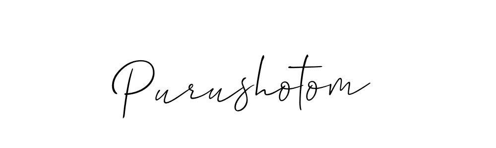 Make a short Purushotom signature style. Manage your documents anywhere anytime using Allison_Script. Create and add eSignatures, submit forms, share and send files easily. Purushotom signature style 2 images and pictures png