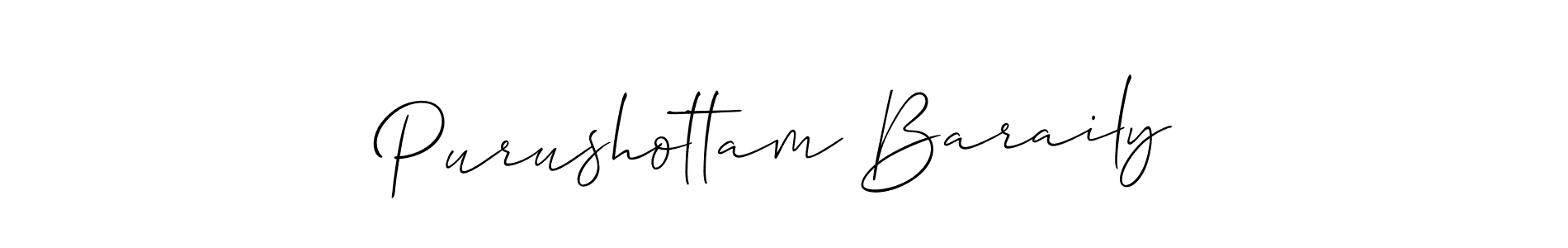 Purushottam Baraily stylish signature style. Best Handwritten Sign (Allison_Script) for my name. Handwritten Signature Collection Ideas for my name Purushottam Baraily. Purushottam Baraily signature style 2 images and pictures png