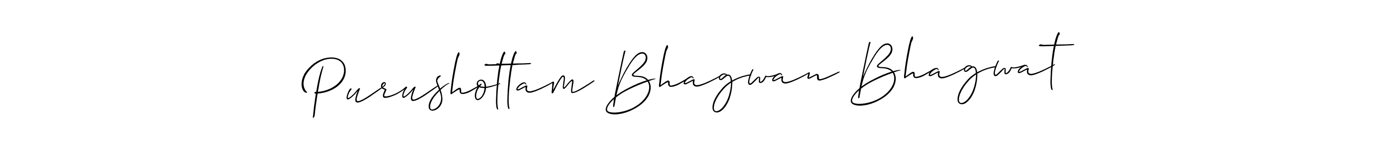 Make a beautiful signature design for name Purushottam Bhagwan Bhagwat. Use this online signature maker to create a handwritten signature for free. Purushottam Bhagwan Bhagwat signature style 2 images and pictures png