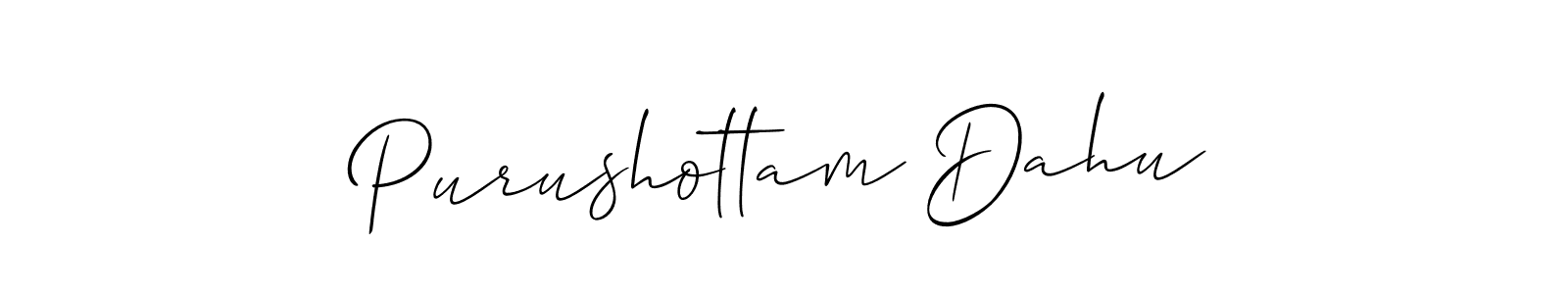 You can use this online signature creator to create a handwritten signature for the name Purushottam Dahu. This is the best online autograph maker. Purushottam Dahu signature style 2 images and pictures png