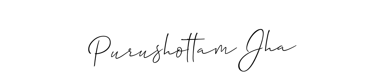 Best and Professional Signature Style for Purushottam Jha. Allison_Script Best Signature Style Collection. Purushottam Jha signature style 2 images and pictures png