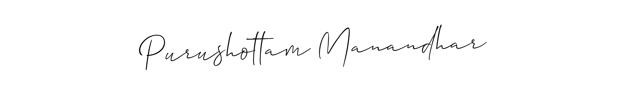 Also You can easily find your signature by using the search form. We will create Purushottam Manandhar name handwritten signature images for you free of cost using Allison_Script sign style. Purushottam Manandhar signature style 2 images and pictures png